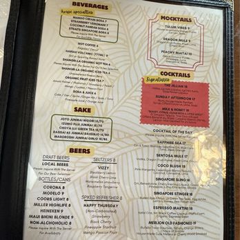 Straits - Honolulu - Bev menu - Asian Fusion Near Me - Honolulu, Hawaii Straits - Honolulu - Bev menu - Asian Fusion Near Me - Honolulu, Hawaii