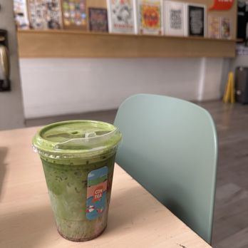 Contra Coffee & Tea - Strawberry matcha - Coffee & Tea Near Me - Orange, California