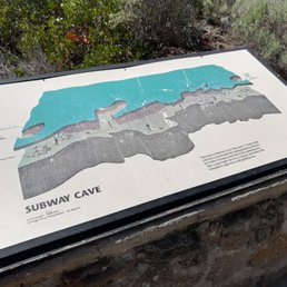 Subway Cave placard.