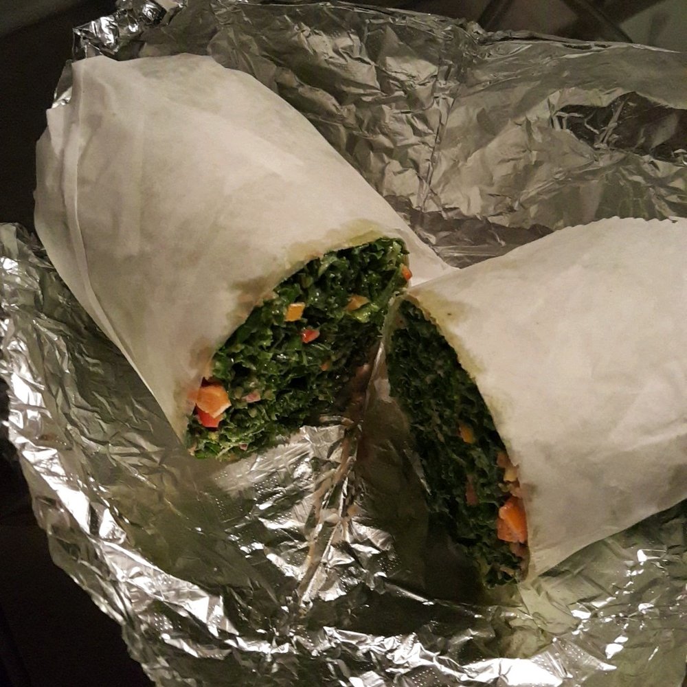 Green Love Kitchen - Spicy Thai Kale wrap yummy! - Vegan Near Me - Lithonia, Georgia Green Love Kitchen - Spicy Thai Kale wrap yummy! - Vegan Near Me - Lithonia, Georgia