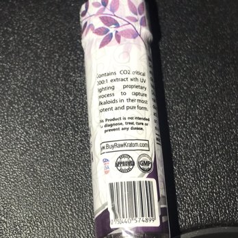 CBD Kratom - reverse side of obscure brand kratom tincture shot - Vitamins & Supplements Near Me - Rockford, Illinois