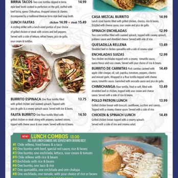 Casa Mezcal - Menu - Lunch specials, lunch combos - Mexican Near Me - North East, Maryland Casa Mezcal - Menu - Lunch specials, lunch combos - Mexican Near Me - North East, Maryland