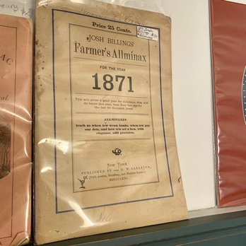 Home Again Antiques - Farmer almanac - Antiques Near Me - Aurora, Oregon