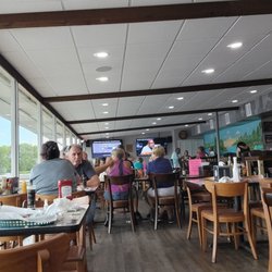 Drifters Riverfront Bar & Grill - Main floor seating (nice view of the river)