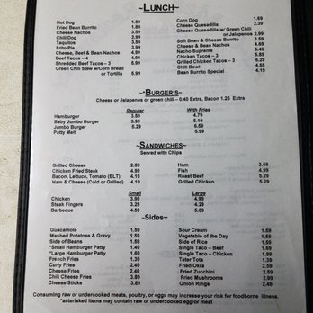 Al-O-Mar Restaurant - Menu - American Near Me - Tularosa, New Mexico