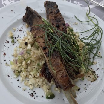 Rosendals Trädgård - Wild boar ribs over cauliflower - Bakeries Near Me - Stockholm, Alberta Rosendals Trädgård - Wild boar ribs over cauliflower - Bakeries Near Me - Stockholm, Alberta