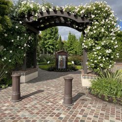 St. Anne's Catholic Church - The courtyard is very pretty