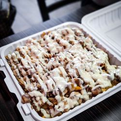 Lazeez Shawarma - Chicken Shawarma with Rice and Fries