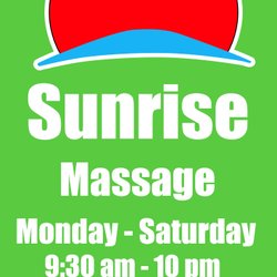 Sunrise massage