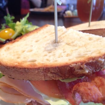 Burgers and Bourbon - The smoked turkey club sandwich at Burgers and bourbon in the montage at deer Valley - Burgers Near Me - Park City, Utah