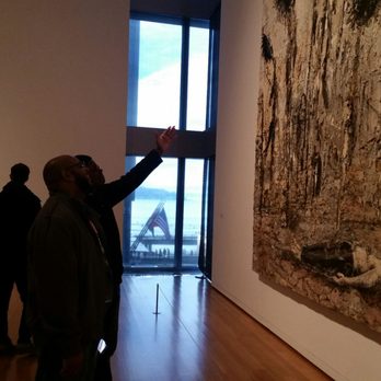 Seattle Art Museum - Hubby and nephew discussing their take on this piece - Art Museums Near Me - Seattle, Washington