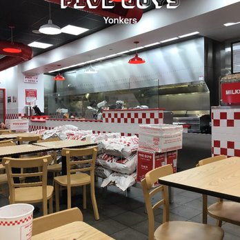 Five Guys - All clean, on the heels of a dinner rush. - Burgers Near Me - Yonkers, New York