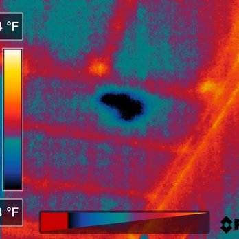 Inspection Services - Moisture found in a hallway just below an HVAC unit that had air leaks in a hot attic, condensation was dripping from the plenum connections - Home Inspectors Near Me