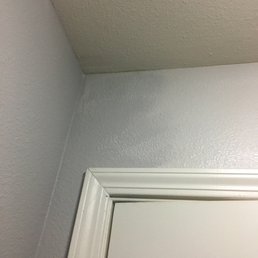 This was their finished paint job in my closet. This was their finished paint job in my closet.