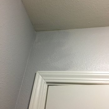 Recon 360 - This was their finished paint job in my closet. - Damage Restoration Near Me Recon 360 - This was their finished paint job in my closet. - Damage Restoration Near Me