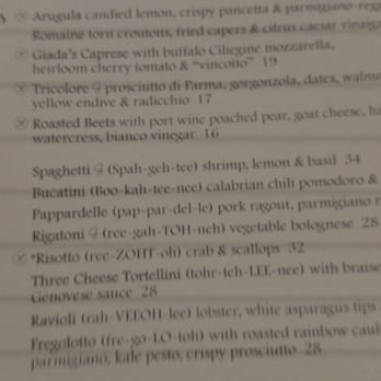 GIADA - All the Italian food had phonetic spellings - Italian Near Me - Las Vegas, Nevada GIADA - All the Italian food had phonetic spellings - Italian Near Me - Las Vegas, Nevada