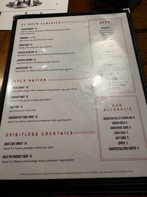 Menu photo 3 St. Roch Fine Oysters + Bar  Raleigh, NC