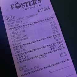 Foster's Cafe and Bar