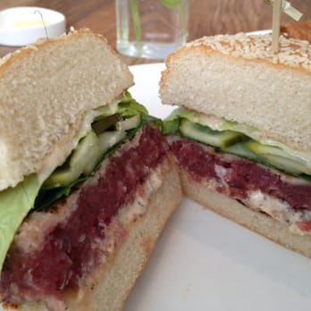 Perry St - Yellowfin Tuna burger - New American Near Me - New York, New York Perry St - Yellowfin Tuna burger - New American Near Me - New York, New York