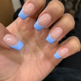 Acrylic hand painted french :)