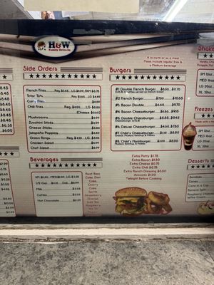 Menu photo 2 H & W Drive In Merced, CA Menu photo 2 H & W Drive In Merced, CA