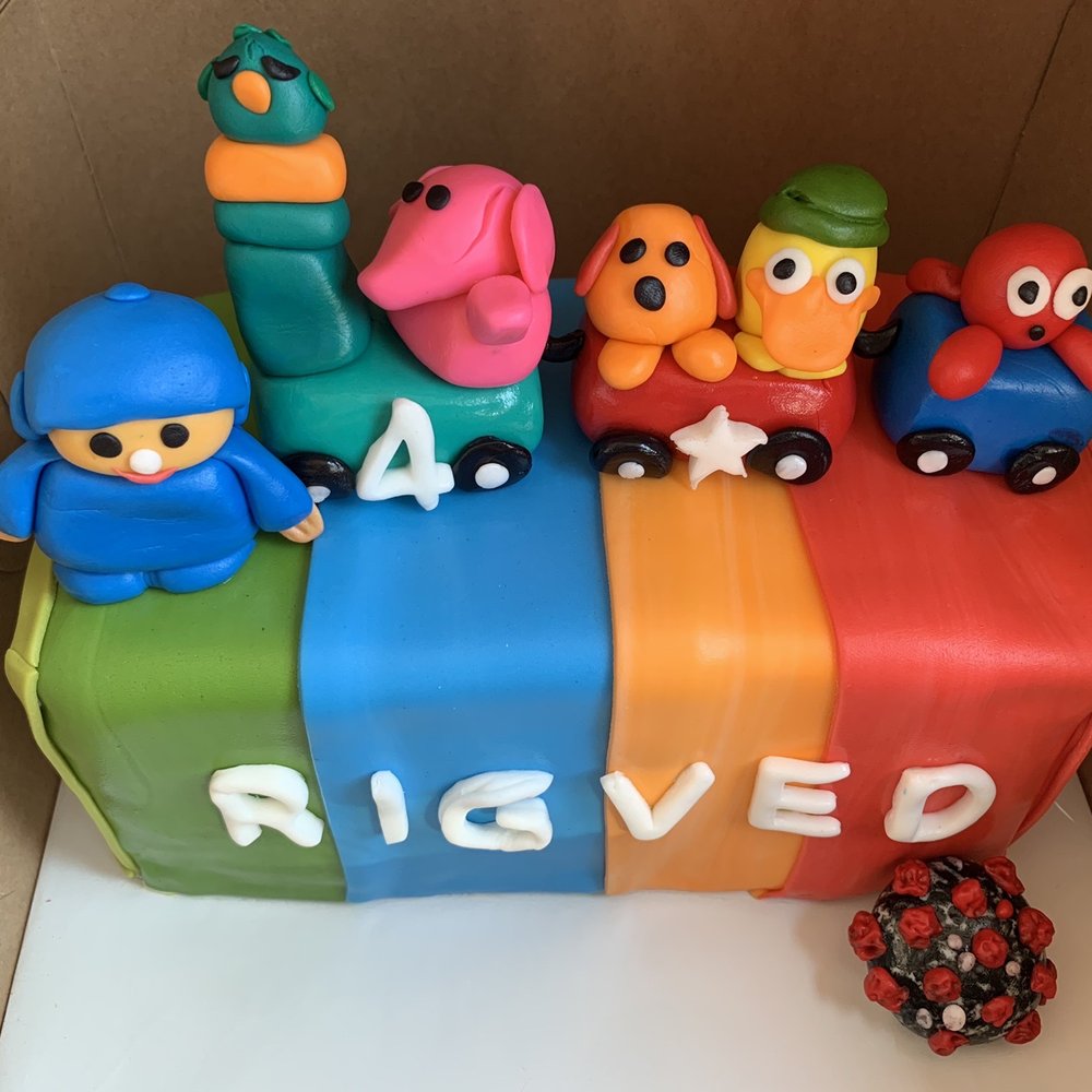 a cake in a cardboard box a cake in a cardboard box