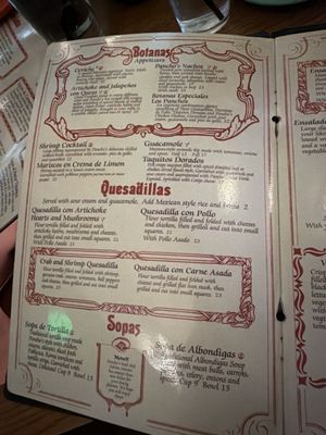 Menu photo 1 Pancho's Las Vegas, NV