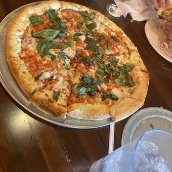 MaMa’s Pizza - Margarita pizza. This one we asked to be taken back and crisped! - Salad Near Me - Hudson Oaks, Texas MaMa’s Pizza - Margarita pizza. This one we asked to be taken back and crisped! - Salad Near Me - Hudson Oaks, Texas