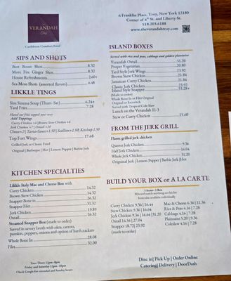 Menu photo 2 The Verandah Troy, NY Menu photo 2 The Verandah Troy, NY