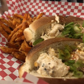 Angry Crab Shack - Lobster roll with sweet potato fries. - Cajun/Creole Near Me - Yuma, Arizona Angry Crab Shack - Lobster roll with sweet potato fries. - Cajun/Creole Near Me - Yuma, Arizona