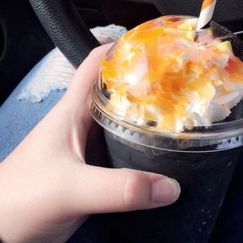 Cups Espresso Cafe - This is the Spooky Frap from October. It had a Cotton Candy flavor. - Cafes Near Me - Madison, Mississippi