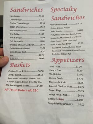 Menu photo 3 Quit N Time Fox Lake, WI