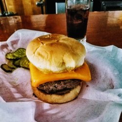 Ring's Bar - Juicy, fresh meat brought in each morning topped with locally made cheddar cheese!
