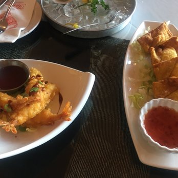 Sriracha Thai Bistro & Oyster Bar - Shrimp tempura and cream cheese puffs - Seafood Near Me - Moline, Illinois Sriracha Thai Bistro & Oyster Bar - Shrimp tempura and cream cheese puffs - Seafood Near Me - Moline, Illinois