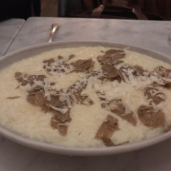 SRV Boston - Truffle season!! White truffle from Piemonte over risotto. Typical truffle dish of the North.  Dear god in heaven.  11.27.29 - Italian Near Me - Boston, Massachusetts