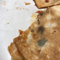 Pizzeria Restorante Milano - Mold on the bottom of the pizza!  Schimmel am Pizzaboden!