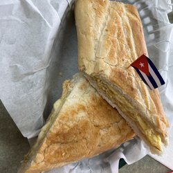 M & G Cuban Cafe - Breakfast sandwich (without the ham).