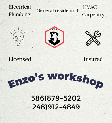 Enzo’s work shop Logo