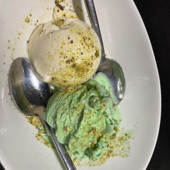 Sultan Mediterranean Grill - Half and half pistachio and vanilla ice cream - Mediterranean Near Me - Moab, Utah
