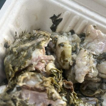 The Dish - Too much fat, not enough luau leaf, served cold, no butterfish piece, and no poi.  Not so WowWow LauLau. - Sports Bars Near Me - Kailua, Hawaii