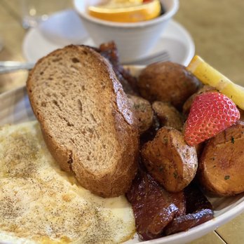 Kitchen Story - 2 Eggs Any Style with Millionaire's Bacon and mixed berries - Breakfast & Brunch Near Me - Oakland, California