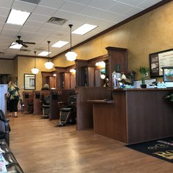 Roosters Men's Grooming Center - Shot of the shop's chairs.