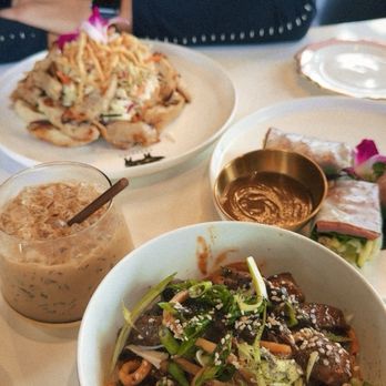 Breaking Dawn Brunch - Garlic noodles, Vietnamese coffee, pork spring rolls & chicken salad - Breakfast & Brunch Near Me - Los Gatos, California