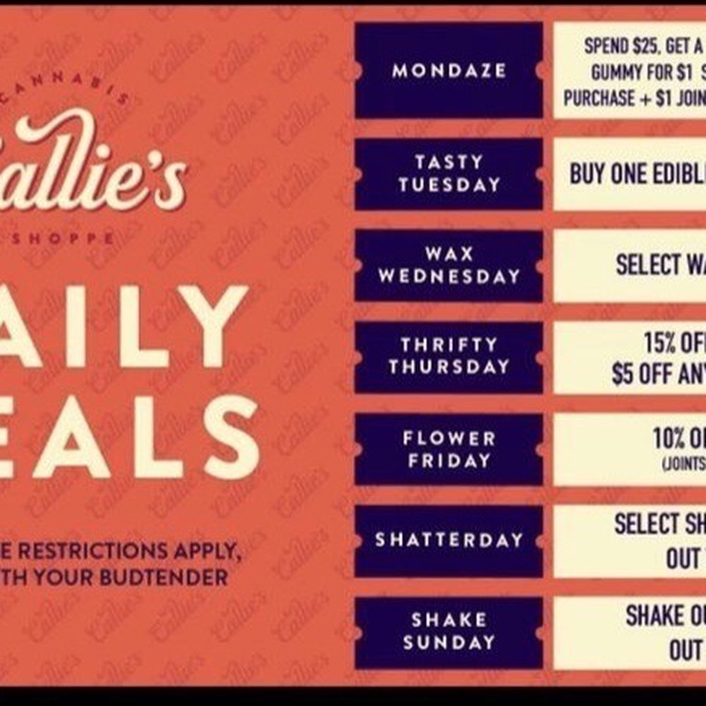 Callie's Cannabis Shoppe - Deals. - Cannabis Dispensaries Near Me - Northglenn, Colorado