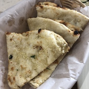 Minerva Indian Cuisine - Garlic naan - Indian Near Me - Southlake, Texas