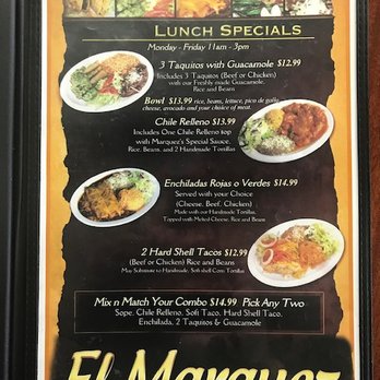 El Marquez Restaurant - Menu as of 5/19/23 - Mexican Near Me - Norwalk, California El Marquez Restaurant - Menu as of 5/19/23 - Mexican Near Me - Norwalk, California