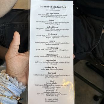 Mammoth - Menu - Sandwiches Near Me - Seattle, Washington