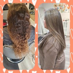 Glow Hair Salon - Before and after pics