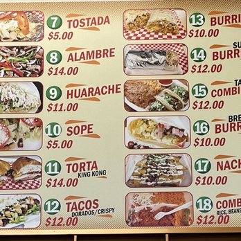 Tacos La Bufa - Menu - Mexican Near Me - Reno, Nevada