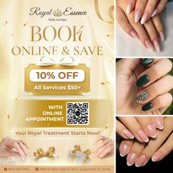Royal Essence Nails - Book Online And Enjoy 10% OFF Your Service!